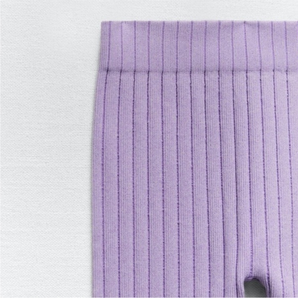 ZARA Lavender Ribbed Knit Set - Picture 3 of 3